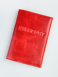 A-083 Обложка на паспорт с визитницей загран (нат. кожа)